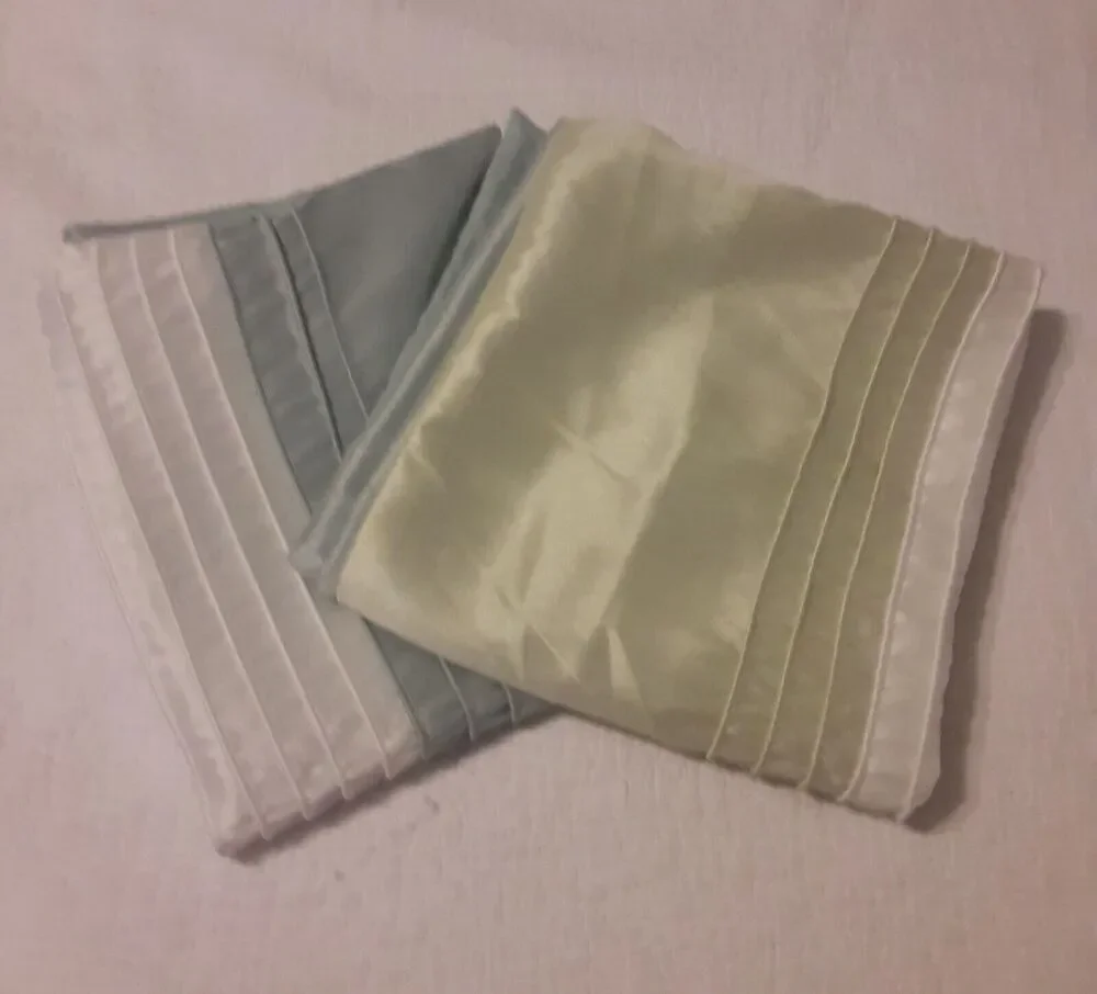 Madison Park Silky Pillow Shams x 2 Clean lines Sateen Finish